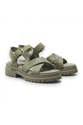 صندل قهوه ای زنانه پاشنه ضخیم Timberland - کد 815729377