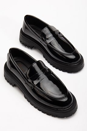 کفش لوفر مشکی زنانه چرم مصنوعی Zegeshoes - کد 921698117