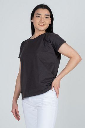 تیشرت طوسی زنانه Relaxed Kyron - کد 923247920