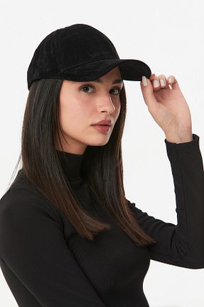 کلاه مشکی زنانه پنبه ای Fibula - کد 923109500