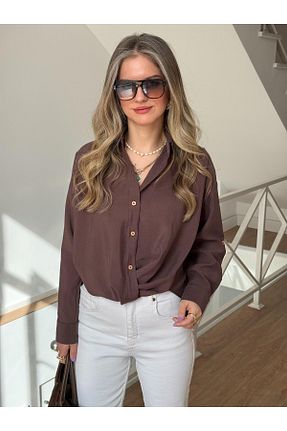 پیراهن قهوه ای زنانه رگولار 2she - کد 924180839