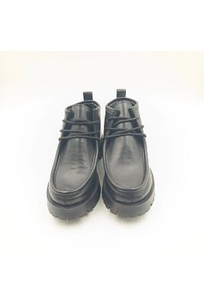 بوت / نیم بوت مشکی زنانه چرم خالص Escarpinshoes - کد 923278183