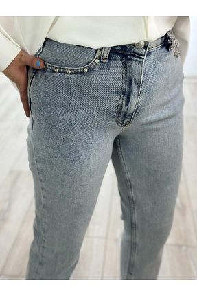 شلوار جین آبی زنانه استاندارد MELTEM TUĞAN - کد 923107991