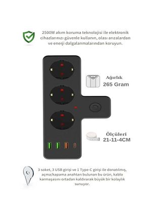 کابل افزودنی پریز گروهی مشکی 3 çelikwork inspiring technology - کد 833029849