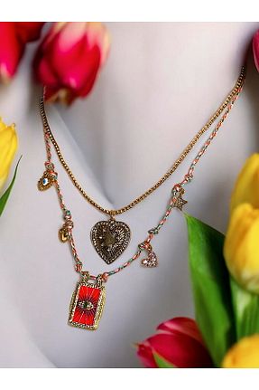 گردنبند جواهر طلائی زنانه Glowelier - کد 921297325