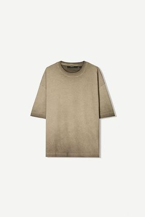 تیشرت سبز مردانه Relaxed Bershka - کد 923110672