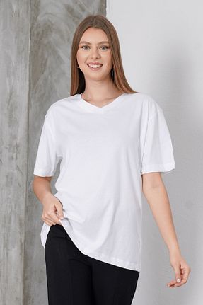 بلوز سفید زنانه ساده Paw Garage - کد 901592767