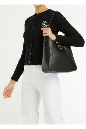 کیف دوشی مشکی زنانه Lauren Ralph Lauren - کد 923254458