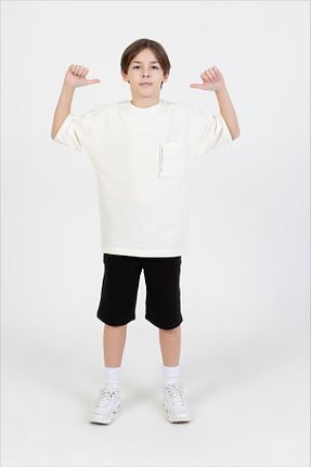 ست بالاتنه و پائین تنه سفید بچه گانه بافتنی Ruhat Kids - کد 923883499
