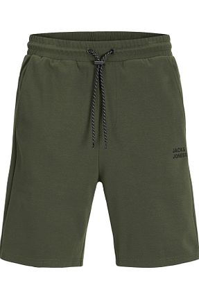 شلوارک و برمودا خاکی مردانه الاستین Jack & Jones - کد 923215348