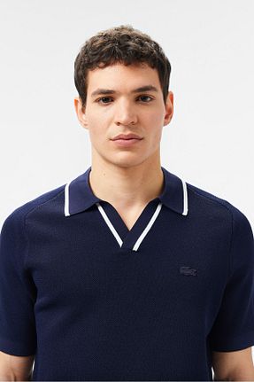 پولوشرت سرمه ای مردانه مخلوط ویسکون Lacoste - کد 923224246