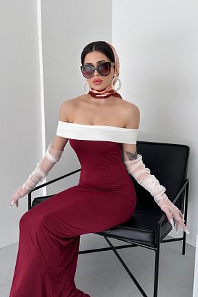 لباس زرشکی بافت New Now - کد 923214482