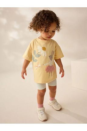 ست بالاتنه و پائین تنه زرد بچه گانه بافتنی Next Baby - کد 924063153