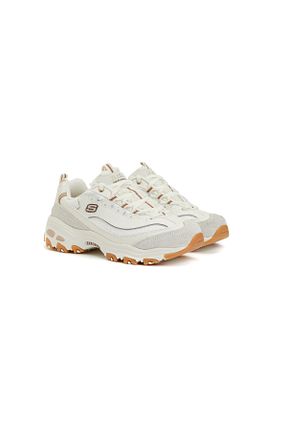 کفش اسنیکر بژ زنانه بند دار Skechers - کد 923239394