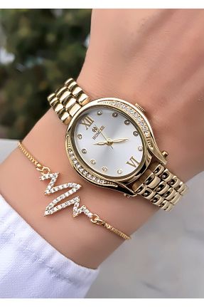 ساعت مچی طلائی زنانه 36-40 میلی متر Homies - کد 797106687