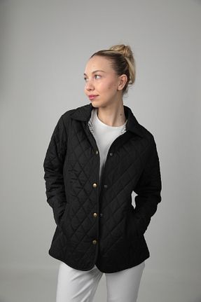 کاپشن مشکی زنانه رگولار Cottoncool - کد 923208680