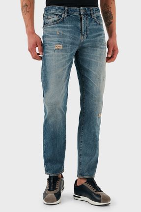 شلوار جین سرمه ای مردانه پاچه ساده Armani Exchange - کد 924039132