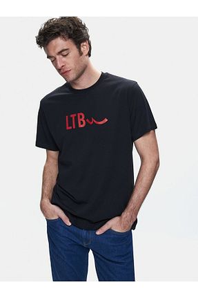 تیشرت مشکی مردانه رگولار Ltb - کد 923226470