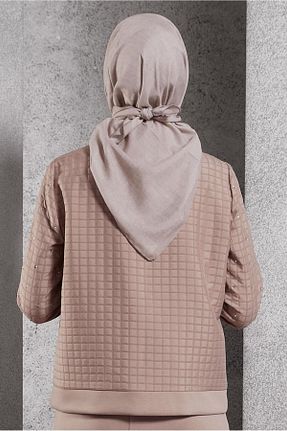 روسری بژ پلی استر Alvina - کد 877607778