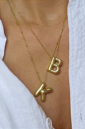 گردنبند استیل ( فولاد ) بژ زنانه استیل ضد زنگ bellis atelier - کد 899795672