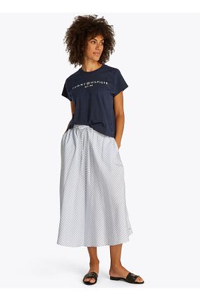 تیشرت مشکی زنانه یقه دوچرخه Tommy Hilfiger - کد 924062143