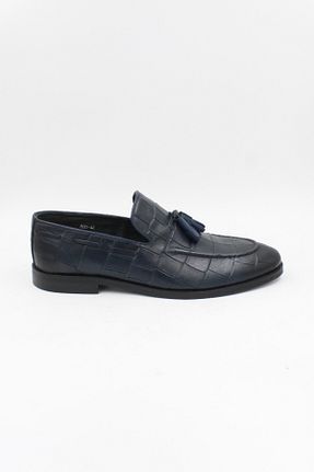 کفش کلاسیک سرمه ای مردانه پاشنه کوتاه (1 - 4 سانتی متر) ENDİCAN - کد 723311738