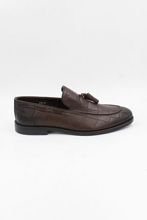کفش کلاسیک قهوه ای مردانه پاشنه کوتاه (1 - 4 سانتی متر) ENDİCAN - کد 723300569