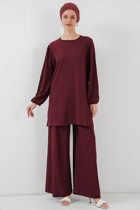 ست بالاتنه و پائین تنه حجاب زرشکی زنانه رگولار Bigdart - کد 922711456