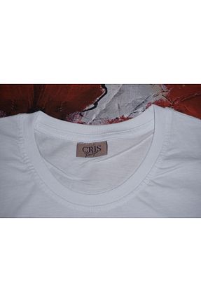 تیشرت سفید زنانه رگولار Cris Boutique - کد 923235397