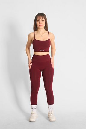 ساق شلواری زرشکی زنانه بافتنی NTB Nature The Brand - کد 923233200