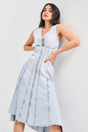 لباس آبی زنانه جین its basic - کد 822521532