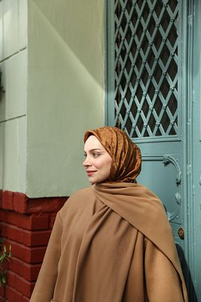 روسری قهوه ای 90 x 90 Hint İpek - کد 923217923