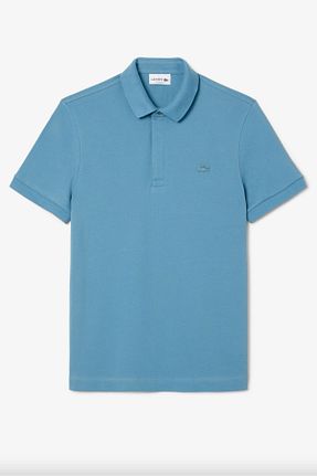 پولوشرت آبی مردانه پنبه - الاستین Lacoste - کد 923254739