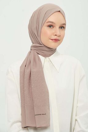 شال بژ زنانه شیفون Madame Polo - کد 923278343