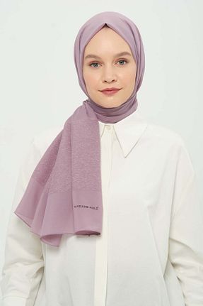 شال بنفش زنانه شیفون Madame Polo - کد 923282436