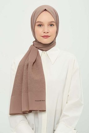 شال قهوه ای زنانه شیفون Madame Polo - کد 923283002