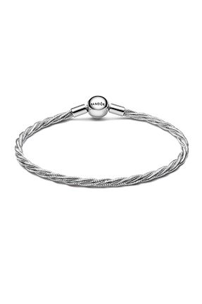 دستبند نقره بژ زنانه 925 عیار Pandora - کد 923311231