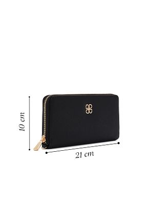 کیف پول مشکی زنانه چرم مصنوعی Derimod - کد 788104787