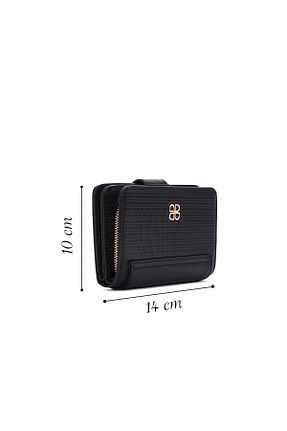 کیف پول مشکی زنانه چرم مصنوعی Derimod - کد 788104524