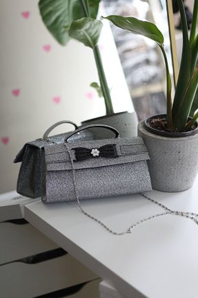 کیف مجلسی مشکی زنانه پارچه ای Moom Bag - کد 923369524