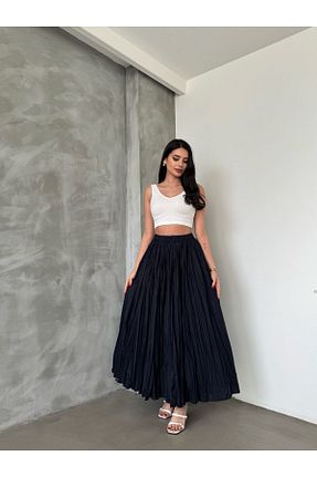 دامن مشکی زنانه چاپی Kaden - کد 923372952