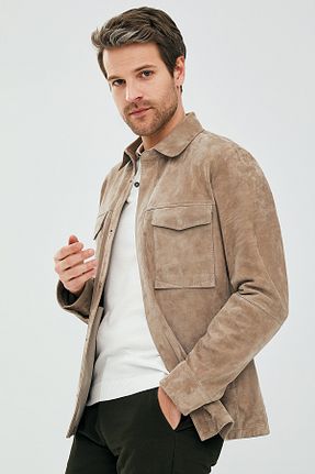 کاپشن بژ مردانه رگولار Derimod - کد 686013275