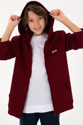 پلیور زرشکی بچه گانه ساده U.S. Polo Assn. - کد 885032584