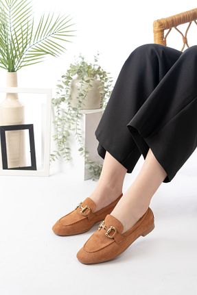 بابت قهوه ای زنانه جیر GNY AYAKKABI - کد 923377644
