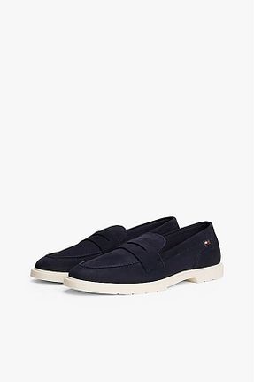 کفش لوفر سرمه ای زنانه پاشنه کوتاه (1 - 4 سانتی متر) Tommy Hilfiger - کد 924150203