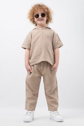 ست بالاتنه و پائین تنه بژ بچه گانه بافتنی Vauva - کد 924244261