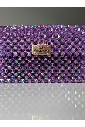 کیف دوشی بنفش زنانه ساتن begüm jewelery - کد 923374970