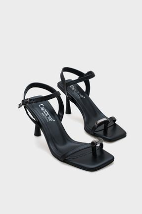 صندل مشکی زنانه پاشنه نازک Capone Outfitters - کد 923381773