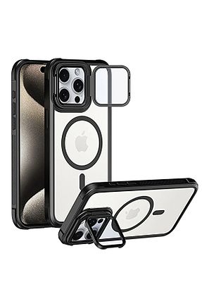 کاور و قاب مشکی iPhone 15 Pro Max Caseji - کد 923378056