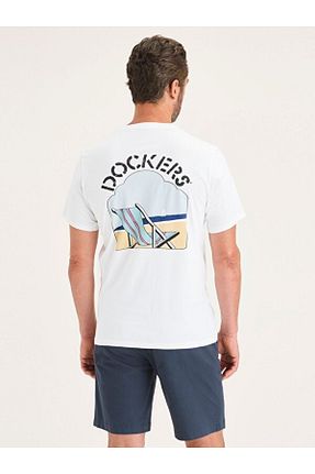 پولوشرت سفید مردانه پنبه ای Dockers - کد 923375027